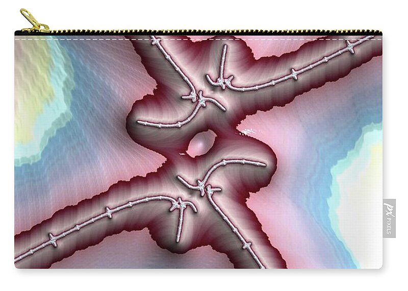 Abstract Zip Pouch featuring the photograph Sacred Cross by Keith Lyman