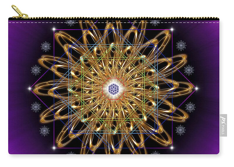Endre Zip Pouch featuring the photograph Sacred Geometry 428 by Endre Balogh
