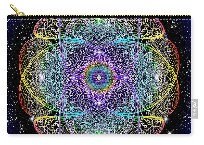 Endre Zip Pouch featuring the photograph Sacred Geometry 442 by Endre Balogh