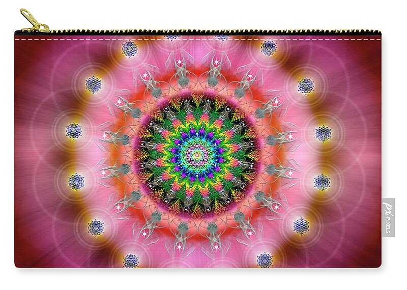 Endre Zip Pouch featuring the photograph Sacred Geometry 644 by Endre Balogh
