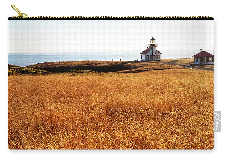Lighthouse Zip Pouch featuring the photograph Safe At Home by Mark Alder