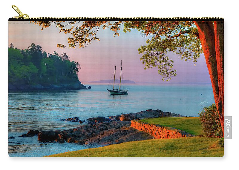 Sailboat Carry-all Pouch featuring the photograph Safe Mooring by Jeff Cooper