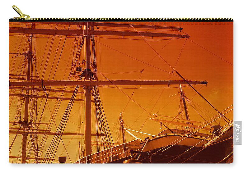 Ocean Zip Pouch featuring the photograph Sailin out of here by Julie Lueders 