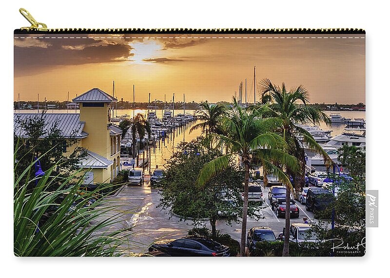 Boat Zip Pouch featuring the photograph Sailor's Return by Rob Smith's