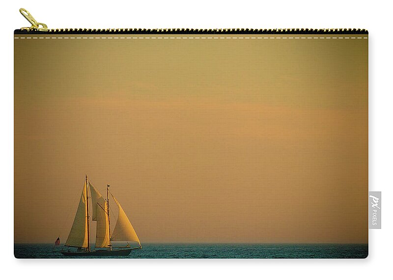 Boat Zip Pouch featuring the photograph Sails by Sebastian Musial