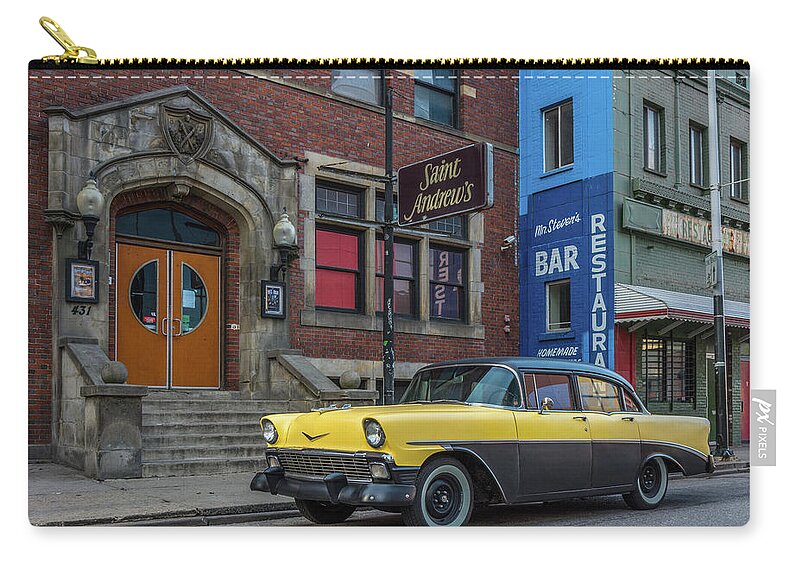 Chevrolet Zip Pouch featuring the photograph Saint Andrew's Chevy by Pravin Sitaraman