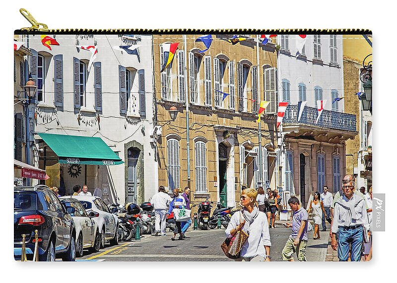 Saint-tropez Zip Pouch featuring the photograph Saint Tropez Moment by Keith Armstrong