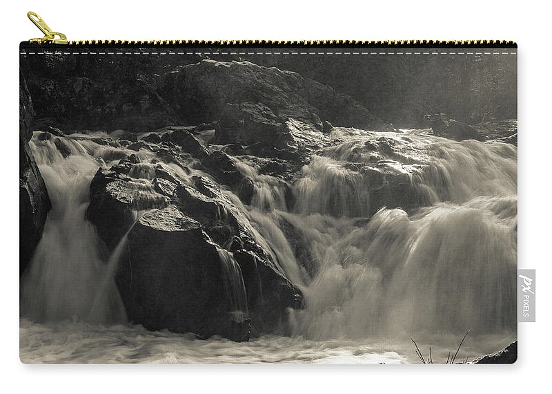 Surreal Zip Pouch featuring the photograph Salmon Sun by Gary Migues
