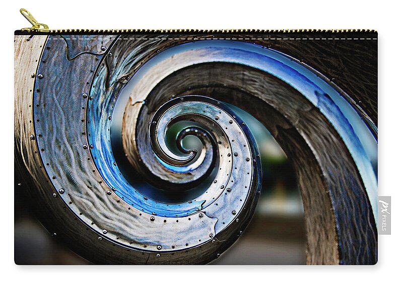 Junk Carry-all Pouch featuring the photograph Salmon Waves 2 by Pelo Blanco Photo