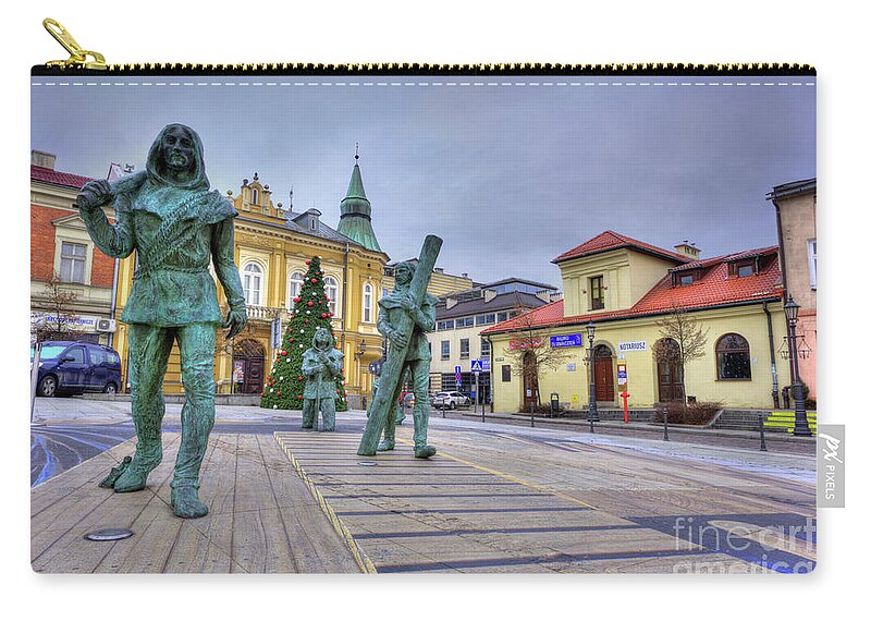3-d Zip Pouch featuring the photograph Salt Miners of Wieliczka, Poland by Juli Scalzi