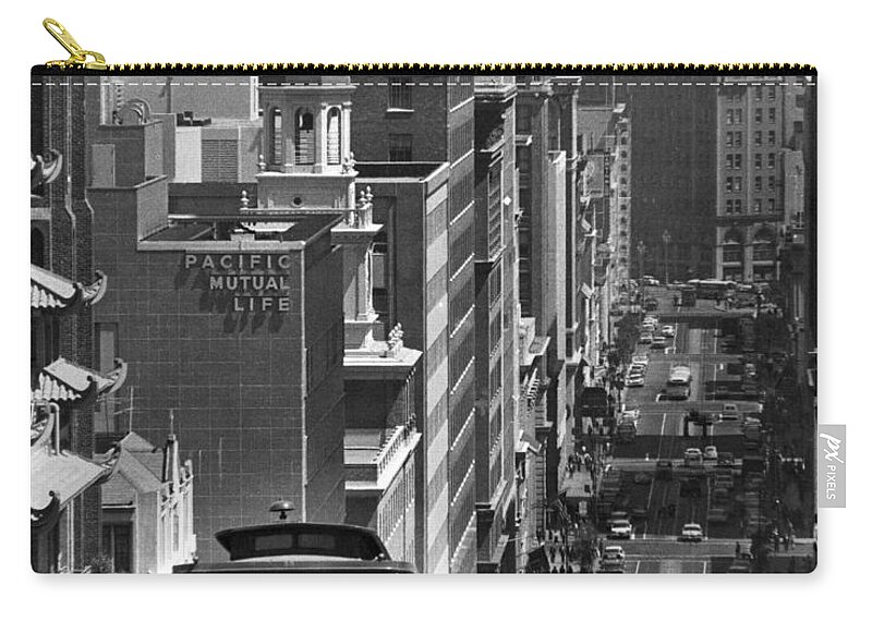 1950 Zip Pouch featuring the photograph SAN FRANCISCO, c1950 by Granger