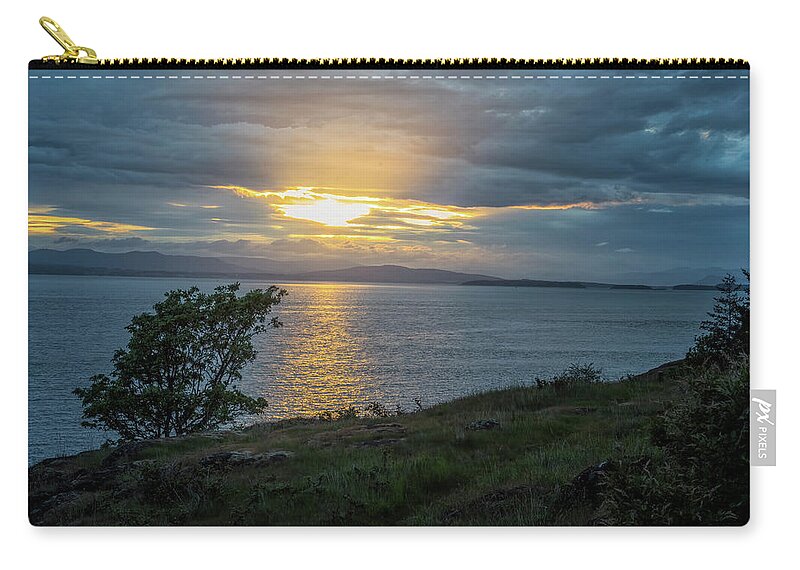 Oregon Coast Carry-all Pouch featuring the photograph San Juan Island Sunset by Tom Singleton