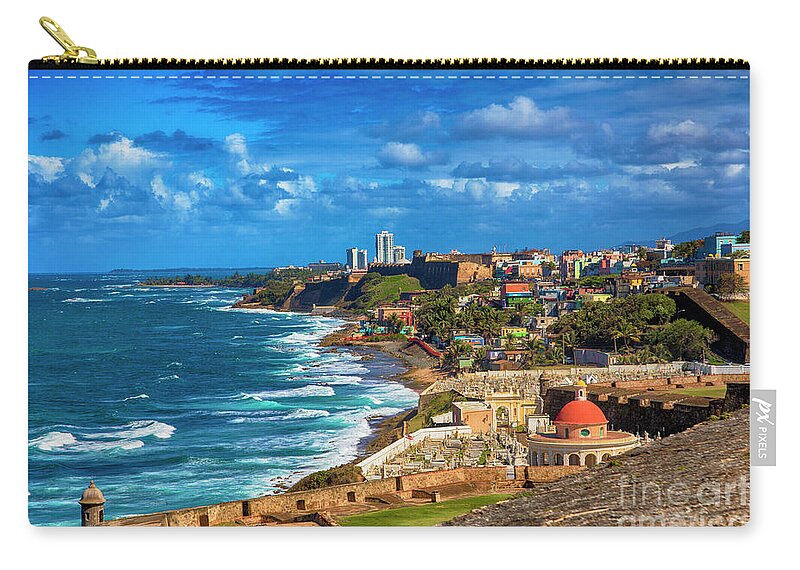 Kasia Zip Pouch featuring the photograph San Juan Paradise by Kasia Bitner