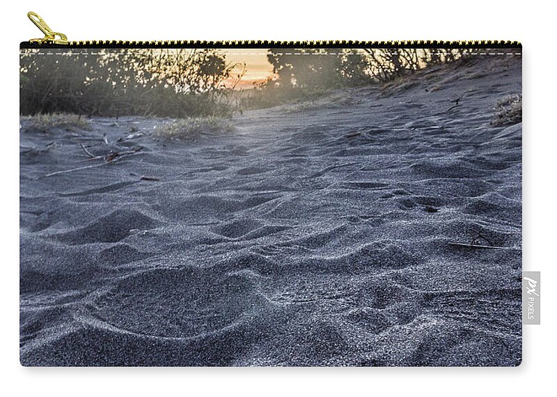 Sunset Zip Pouch featuring the photograph Sand Hill Sunset by Irman Royandi