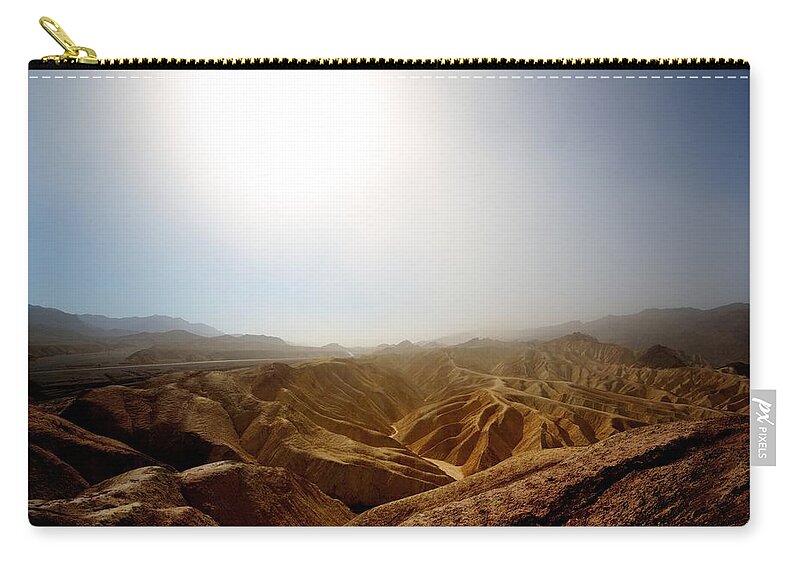 Dust Zip Pouch featuring the photograph Sand in the Air by David Andersen