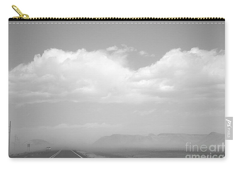 Arizona Zip Pouch featuring the photograph Sand Storm Southwest USA by Chuck Kuhn