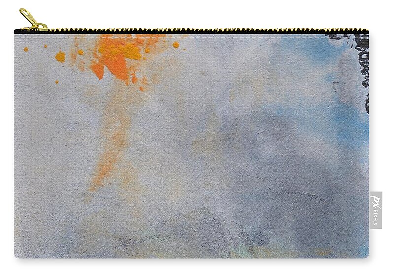 Abstract Zip Pouch featuring the painting Sand Tile AM214126 by Eduard Meinema