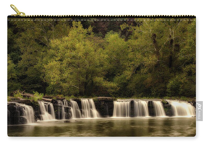  Waterfalls Zip Pouch featuring the photograph Sandstone by C Renee Martin