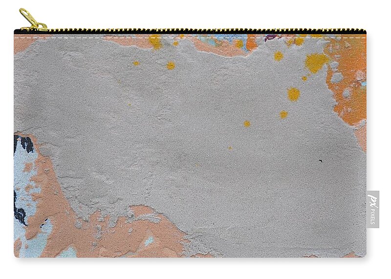 Abstract Zip Pouch featuring the painting SandTile AM214121 by Eduard Meinema