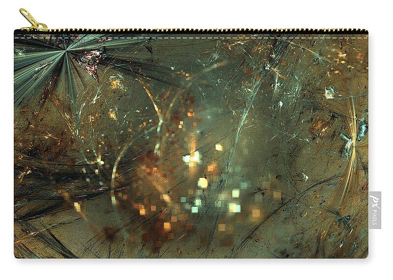 Art Zip Pouch featuring the digital art Saturation by Jeff Iverson