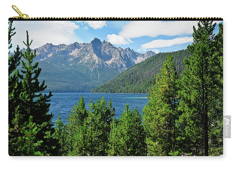 Sawtooth Mountains Carry-all Pouch featuring the photograph Sawtooth Serenity II by Greg Norrell