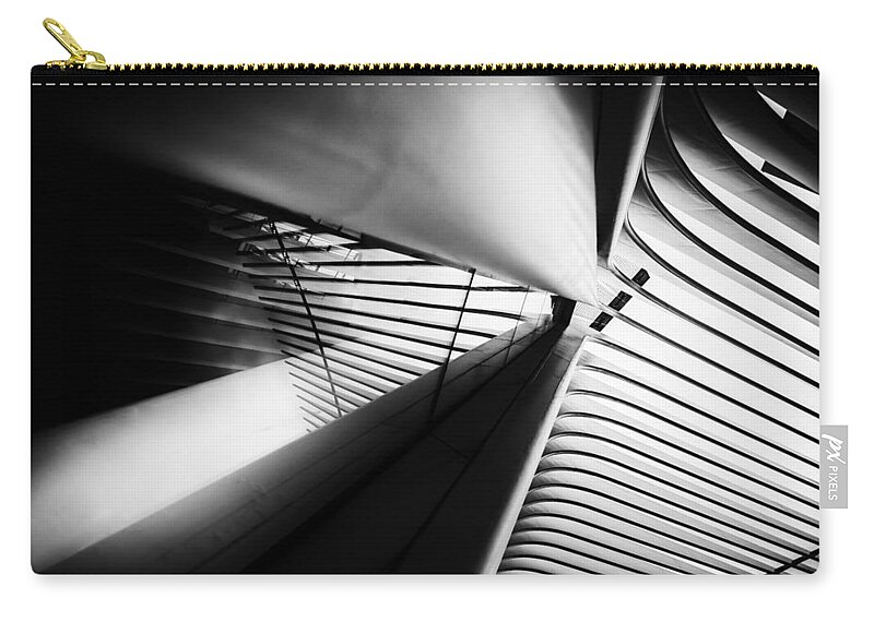 Nyc Zip Pouch featuring the photograph Scale Out by Johnny Lam