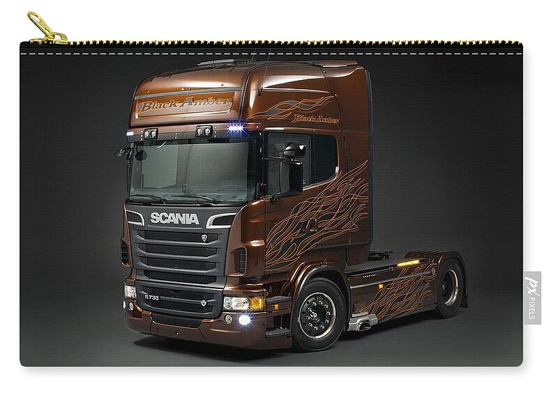 Scania Zip Pouch featuring the photograph Scania by Jackie Russo