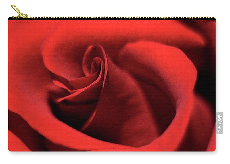 Jigsaw Puzzle Zip Pouch featuring the photograph Scarlet by Carole Gordon