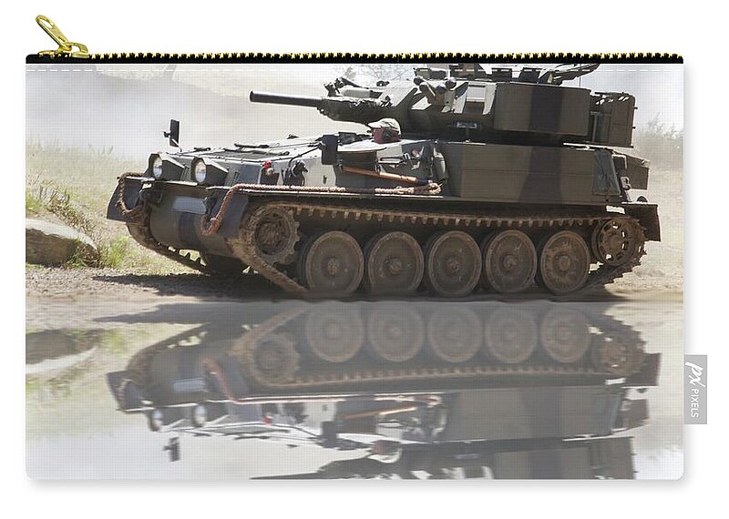 Tanks Zip Pouch featuring the photograph Scorpion reflection by Christopher Rowlands