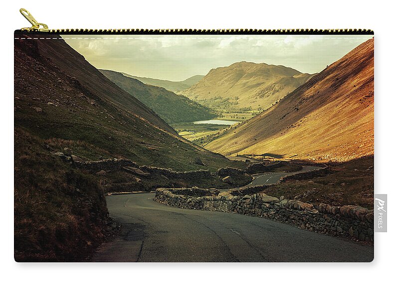 Scotland Zip Pouch featuring the photograph Scotland at the sunset by Jaroslaw Blaminsky