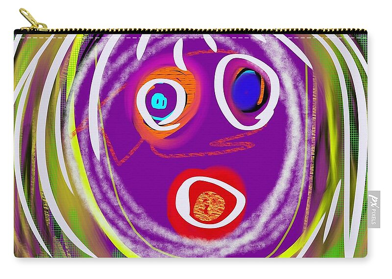 Susan Fielder Art Carry-all Pouch featuring the digital art Screaming for Attention by Susan Fielder