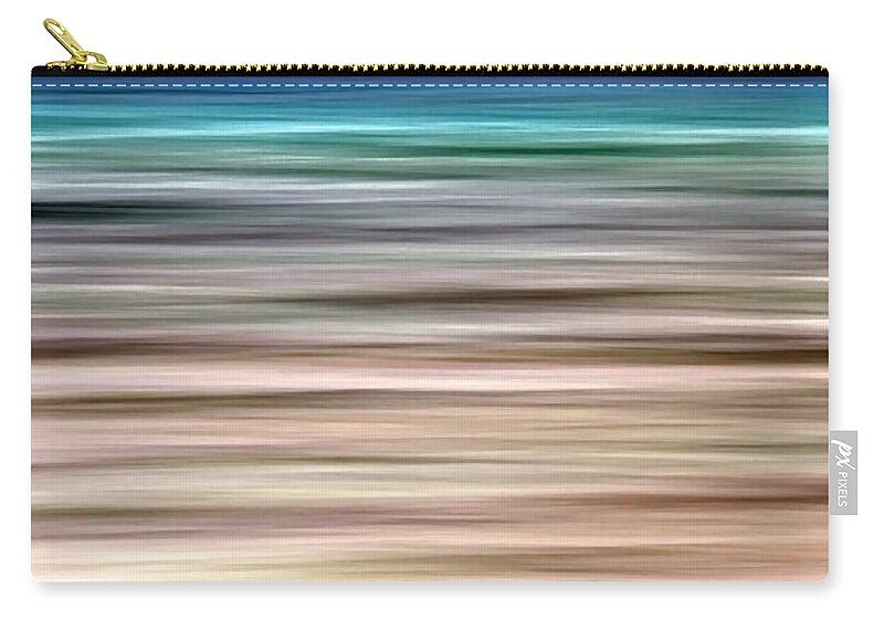 Abstract Zip Pouch featuring the photograph Sea Movement by Stelios Kleanthous
