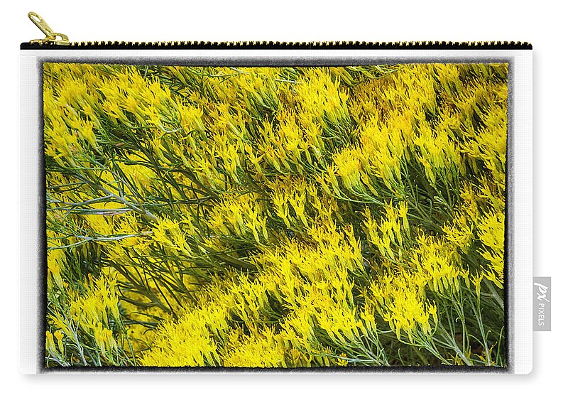  Zip Pouch featuring the photograph Sea of Yellow by R Thomas Berner