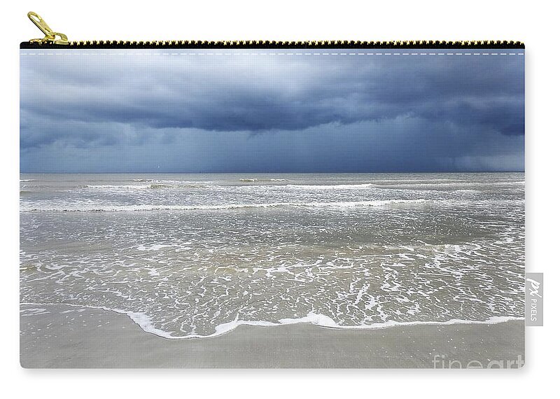 Sea Carry-all Pouch featuring the photograph Sea Storm by Jan Gelders