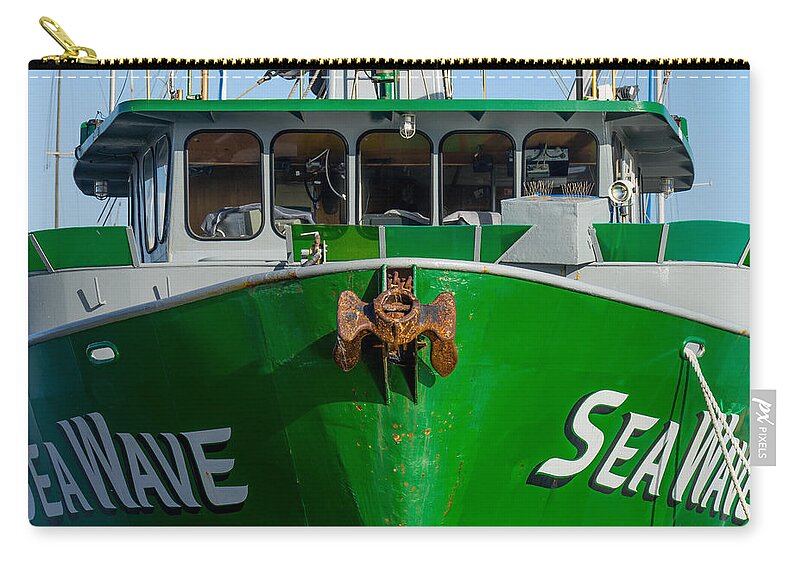 Boats Carry-all Pouch featuring the photograph Sea Wave by Derek Dean