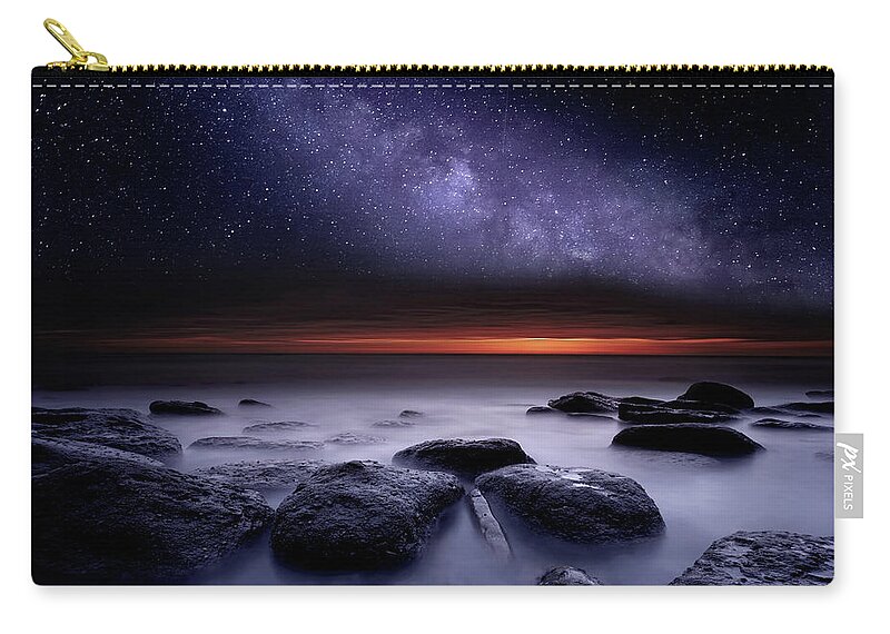 Night Zip Pouch featuring the photograph Search of Meaning by Jorge Maia
