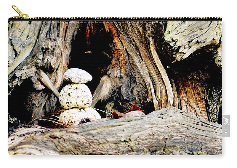Balance Zip Pouch featuring the photograph Searching For Balance by Her Arts Desire