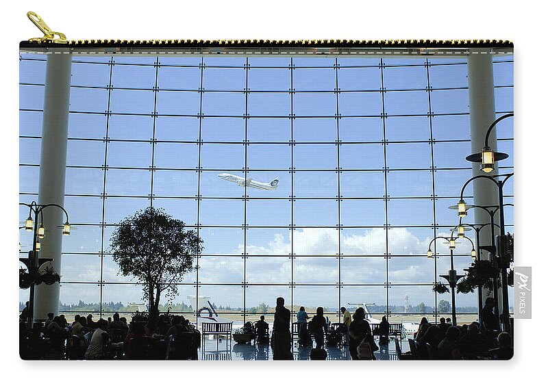 Aircraft Carry-all Pouch featuring the photograph SEATAC airport K088 by Yoshiki Nakamura