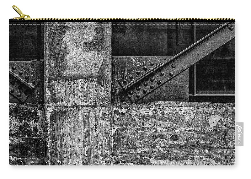 Atlanta Zip Pouch featuring the photograph Securely Fastened by Doug Sturgess