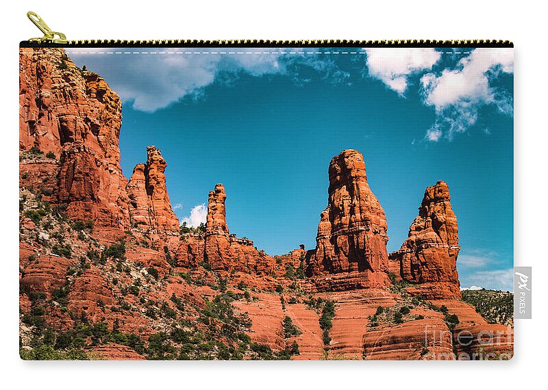Rocks Zip Pouch featuring the photograph Sedona by Mark Jackson