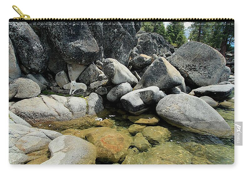 Lake Tahoe Zip Pouch featuring the photograph Sekani Fortress Of Solitude by Sean Sarsfield