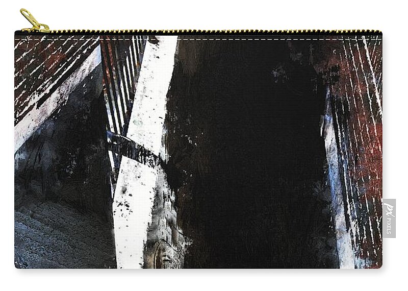 Stairs Zip Pouch featuring the painting Selection Stairway by RC DeWinter
