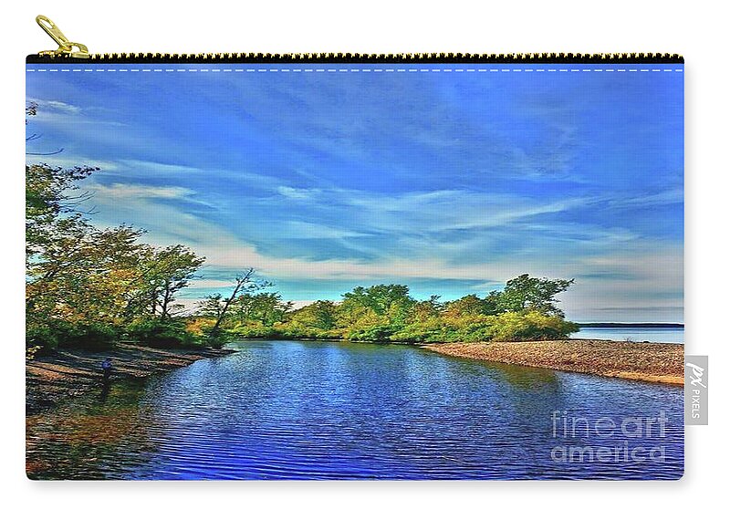 Creek Carry-all Pouch featuring the photograph Selkirk Shores by Dani McEvoy