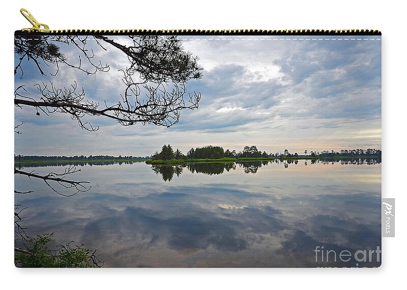 Landscape Zip Pouch featuring the photograph Seney National Wildlife Refuge by Rodney Campbell
