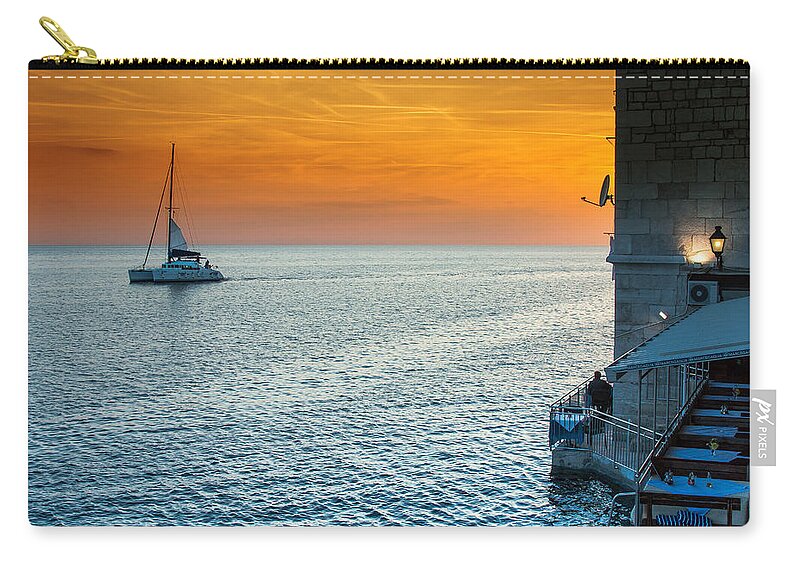 Rovigno Zip Pouch featuring the photograph Sense of calm by Claudio Maioli