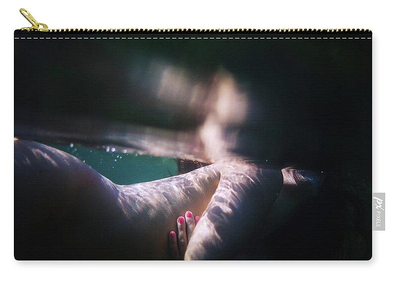 Swim Zip Pouch featuring the photograph Sensuality by Gemma Silvestre