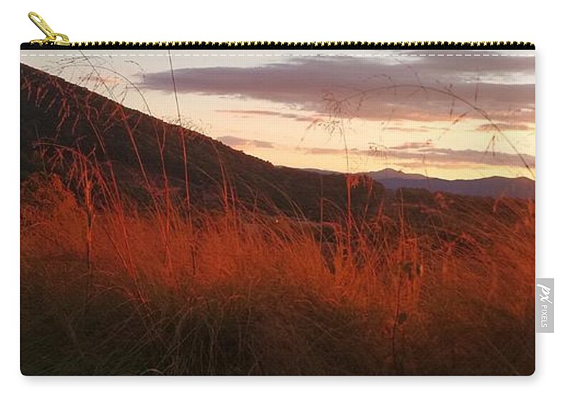 Sunset Zip Pouch featuring the photograph September Sunset by Anita Adams