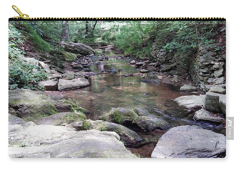 Water Zip Pouch featuring the photograph Serene Space by Allen Nice-Webb