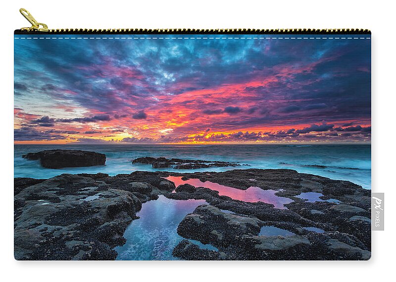 Sunset Carry-all Pouch featuring the photograph Serene Sunset by Robert Bynum