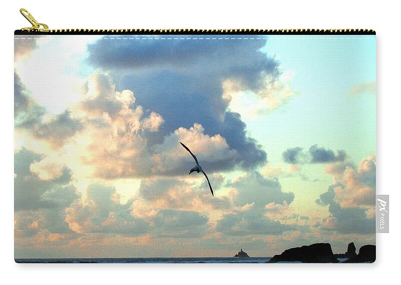 Sunset Zip Pouch featuring the photograph Serene Sunset by Will Borden